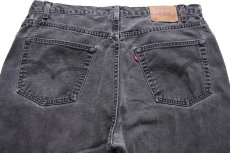 画像5: 00s USA製 Levi'sリーバイス 505 ブラック デニムパンツ フェード W42 L30 (5)