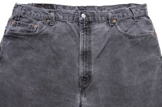 画像4: 00s USA製 Levi'sリーバイス 505 ブラック デニムパンツ フェード W42 L30 (4)