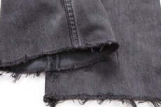 画像8: 90s USA製 Levi'sリーバイス 501 カットオフ ブラック デニムパンツ W32 (8)