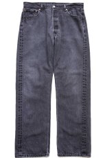 画像2: 00s メキシコ製 Levi'sリーバイス 501 ブラック デニムパンツ W36 L32 (2)