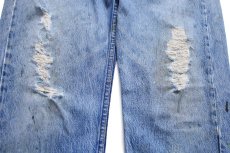 画像8: 80s USA製 Levi'sリーバイス 501 ダメージ&ペンキ飛び デニムパンツ W33 L34 (8)