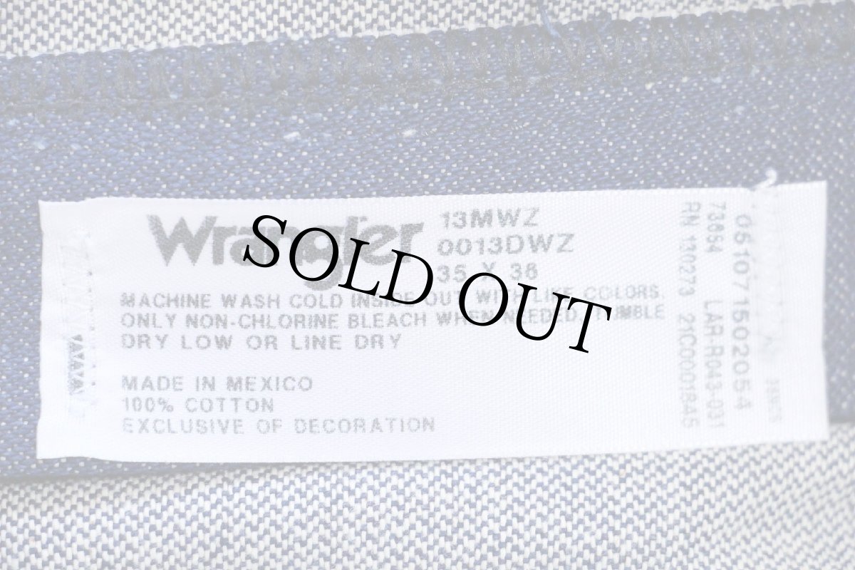 画像6: デッドストック★00s メキシコ製 Wranglerラングラー 13MWZ デニムパンツ W35 L36 (6)