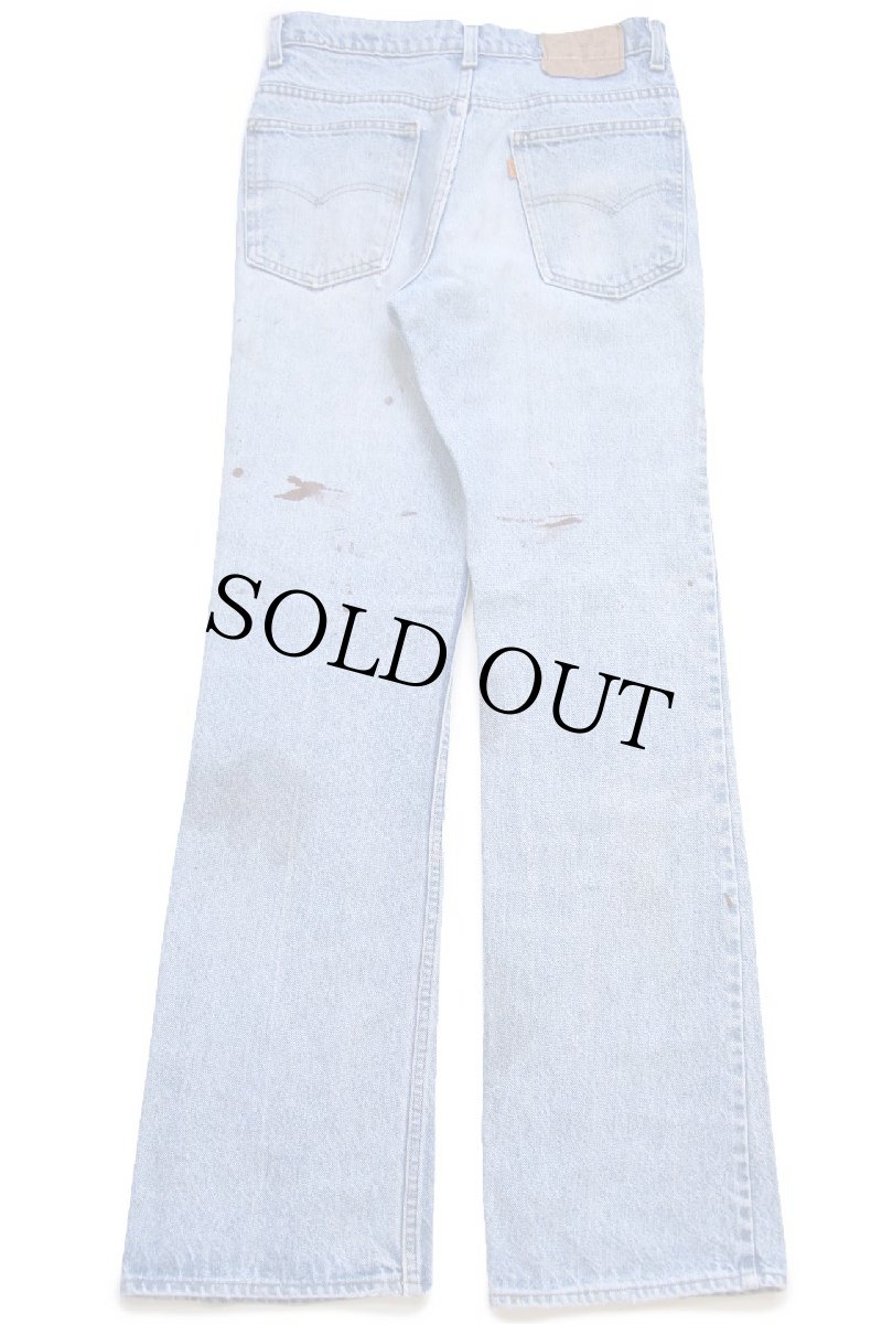 画像3: 80s USA製 Levi'sリーバイス 517 ペンキ飛び デニムパンツ W31 L34★113 ブーツカット (3)
