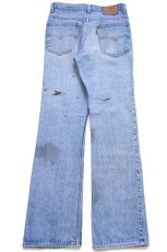 画像3: 80s USA製 Levi'sリーバイス 517 ペンキ飛び デニムパンツ W31 L34★113 ブーツカット (3)
