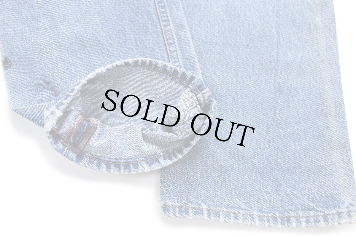 画像10: 80s USA製 Levi'sリーバイス 501 ダメージ&ペンキ飛び デニムパンツ W33 L34 (10)