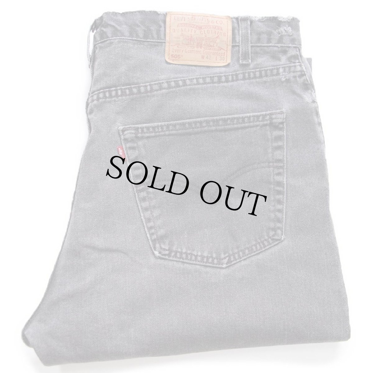 画像1: 00s USA製 Levi'sリーバイス 505 ブラック デニムパンツ フェード W42 L30 (1)