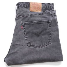 画像1: 00s USA製 Levi'sリーバイス 505 ブラック デニムパンツ フェード W42 L30 (1)