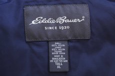 画像4: 00s EddieBauerエディーバウアー ツートン 切り替え ナイロン ダウンベスト 青×紺 XL-T (4)