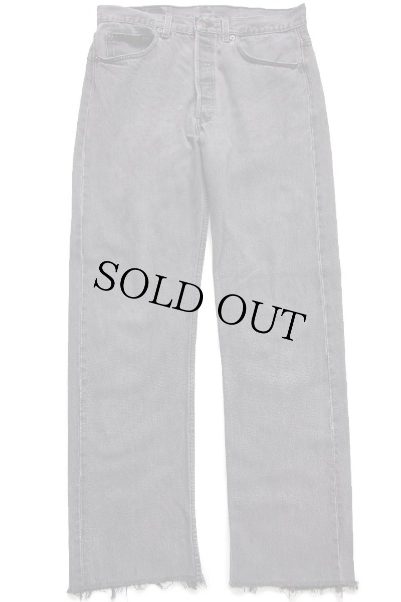 画像2: 90s USA製 Levi'sリーバイス 501 カットオフ ブラック デニムパンツ W32 (2)