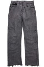 画像2: 90s USA製 Levi'sリーバイス 501 カットオフ ブラック デニムパンツ W32 (2)