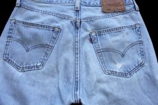 画像5: 90s USA製 Levi'sリーバイス 501 ダメージ&パッチワーク デニムパンツ W31 L32 (5)