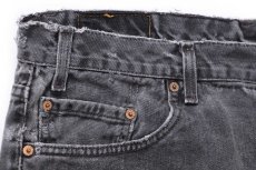 画像8: 00s USA製 Levi'sリーバイス 505 ブラック デニムパンツ フェード W42 L30 (8)