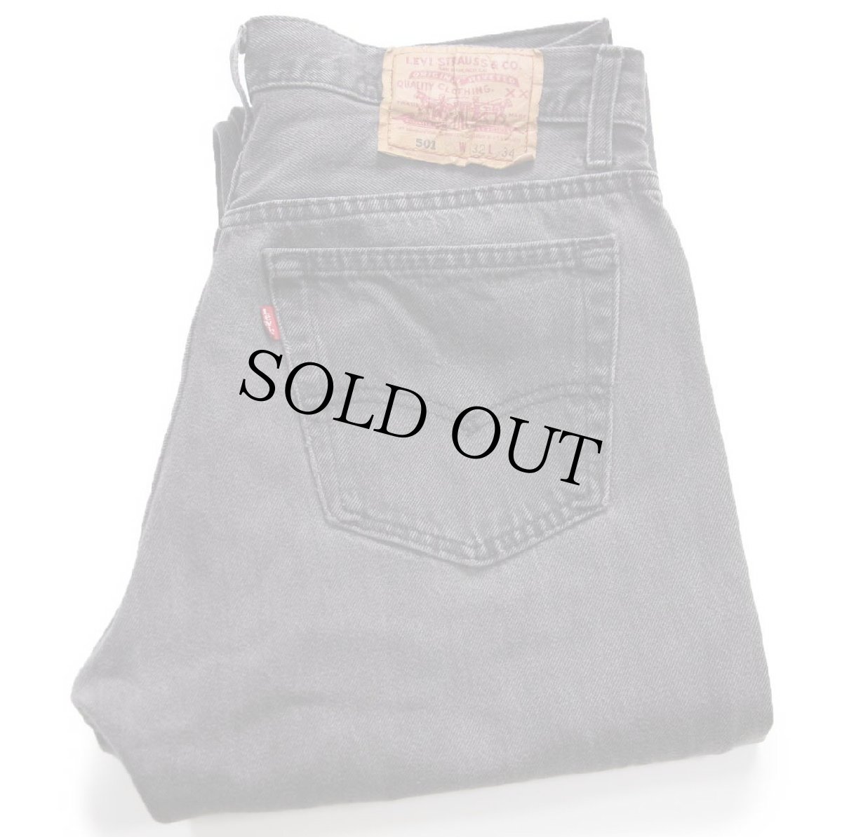 画像1: 90s USA製 Levi'sリーバイス 501 カットオフ ブラック デニムパンツ W32 (1)