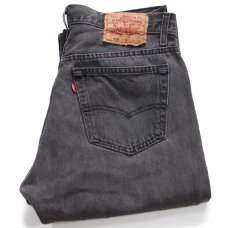 画像1: 90s USA製 Levi'sリーバイス 501 カットオフ ブラック デニムパンツ W32 (1)