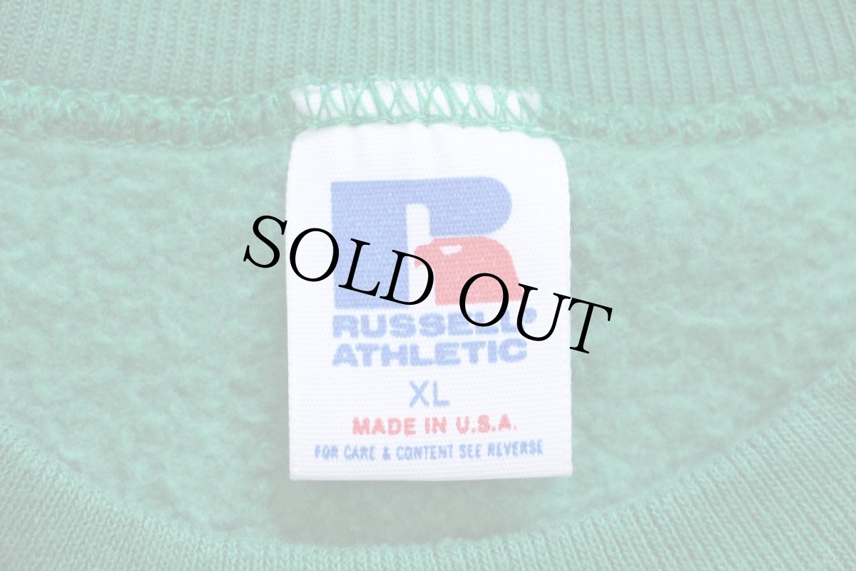 画像5: 80s USA製 RUSSELLラッセル ROLLA 80TH ANNUAL 1988 ST.PAT'S クローバー 前V スウェット 緑 XL (5)