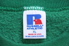 画像5: 80s USA製 RUSSELLラッセル ROLLA 80TH ANNUAL 1988 ST.PAT'S クローバー 前V スウェット 緑 XL (5)