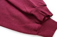 画像6: 80s USA製 Corvette コルベット チェッカーフラッグ スウェット ワインレッド XL (6)