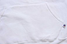 画像6: 90s メキシコ製 RUSSELLラッセル Windsor Schools 月桂樹 スウェットパーカー 白 XL★フーディー (6)