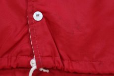 画像6: 80s NASCAR Winston RACING チェッカーフラッグ パッチ付き 切り替え ナイロンジャケット 赤×白 (6)