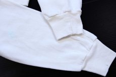 画像6: 80s USA製 ゴルフ ガール ハンドペイント アート スウェット アイボリー M (6)