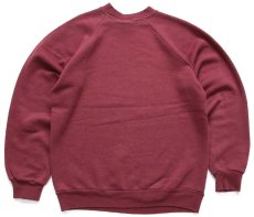 画像2: 80s イタリア製 Levi'sリーバイス ツーホース ロゴ フロッキープリント スウェット バーガンディ★ユーロ (2)