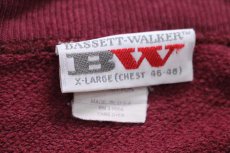 画像5: 80s USA製 Corvette コルベット チェッカーフラッグ スウェット ワインレッド XL (5)