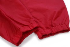 画像7: 80s NASCAR Winston RACING チェッカーフラッグ パッチ付き 切り替え ナイロンジャケット 赤×白 (7)