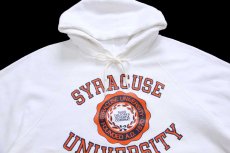 画像3: 80s USA製 SYRACUSE UNIVERSITY スウェットパーカー 白 XL★フーディー (3)