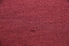 画像8: 80s イタリア製 Levi'sリーバイス ツーホース ロゴ フロッキープリント スウェット バーガンディ★ユーロ (8)