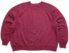 画像2: 80s USA製 Corvette コルベット チェッカーフラッグ スウェット ワインレッド XL (2)