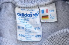 画像4: 70s adidasアディダス VENTEX マルチカラー 切り替え ヘンリーネック スウェット 杢グレー L (4)