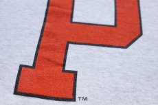 画像4: 90s USA製 PRINCETON WRESTLING 両面プリント スウェット 杢ライトグレー XXL★特大 (4)