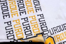 画像5: 80s USA製 PURDUE ロゴ 両面&袖プリント スウェット 白 XL (5)