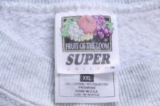 画像5: 90s USA製 PRINCETON WRESTLING 両面プリント スウェット 杢ライトグレー XXL★特大 (5)