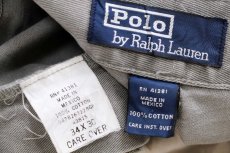 画像6: 90s メキシコ製 ポロ ラルフローレン PHILIP PANT コットン チノパン グレー W34 L30★332 (6)