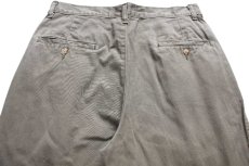 画像5: 90s USA製 ポロ ラルフローレン ツータック コットンツイルパンツ グレー W32★333 (5)