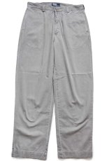 画像2: 90s メキシコ製 ポロ ラルフローレン PHILIP PANT コットン チノパン グレー W34 L30★332 (2)