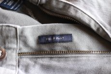 画像7: 90s メキシコ製 ポロ ラルフローレン PHILIP PANT コットン チノパン グレー W34 L30★332 (7)