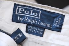 画像6: 00s ポロ ラルフローレン PRESTON PANT コットン チノパン グレーベージュ W35 L30★339 (6)