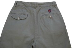 画像5: 90s POLO GOLF ラルフローレン CLASSIC GOLF PANT ツータック コットン チノパン グレー W30 L32 (5)