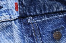 画像5: 80s USA製 Levi'sリーバイス 70506 ダメージ デニムジャケット 4ポケット 44 (5)