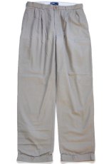 画像2: 00s ポロ ラルフローレン HAMMOND PANT ツータック コットン チノパン グレーベージュ W36 L34★348 (2)