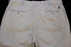 画像5: 00s ポロ ラルフローレン PRESTON PANT コットン チノパン グレーベージュ W35 L30★339 (5)
