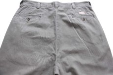 画像5: 90s メキシコ製 ポロ ラルフローレン PHILIP PANT コットン チノパン グレー W34 L30★332 (5)