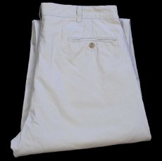 画像1: 90s ポロ ラルフローレン ANDREW PANT ツータック コットンパンツ ライトベージュ W34 L32★351 (1)