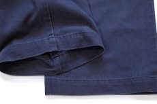 画像7: 90s メキシコ製 ポロ ラルフローレン ANDREW PANT ツータック コットン チノパン 紺 W34 L34★338 (7)