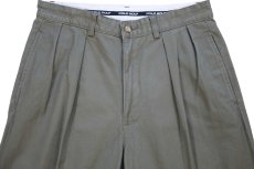 画像4: 90s POLO GOLF ラルフローレン CLASSIC GOLF PANT ツータック コットン チノパン グレー W30 L32 (4)