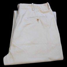 画像1: 90s ポロ ラルフローレン スラックス コットンパンツ アイボリー W34★353 (1)