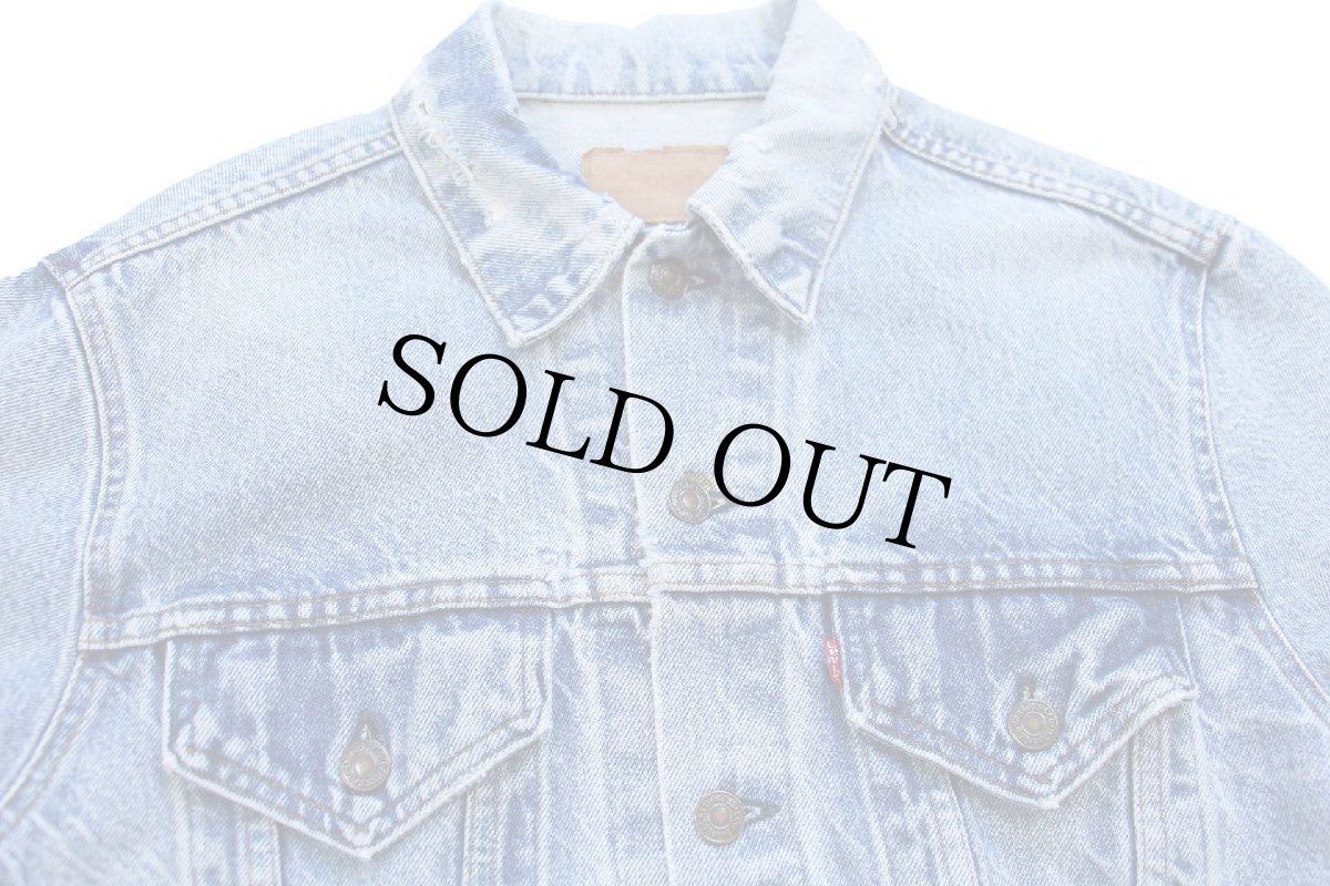 画像3: 80s USA製 Levi'sリーバイス 70506 ダメージ デニムジャケット 4ポケット 44 (3)