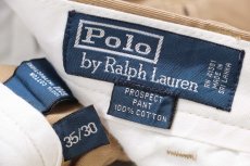 画像6: 00s ポロ ラルフローレン PROSPECT PANT コットン チノパン 薄茶 W35★335 (6)